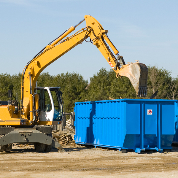 what size residential dumpster rentals are available in Highfalls NC